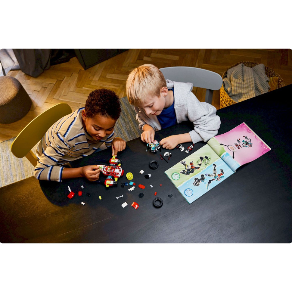 Конструктор LEGO DREAMZzz Робот-тигр Купера та Хот-род авто Зеро 71497, 1006 деталей