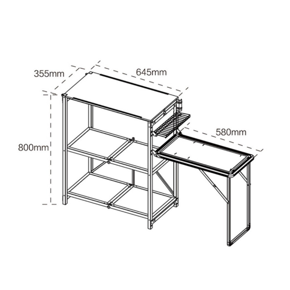 Складна тумба BRS BRS-Z12 размер 1125х355х800 мм