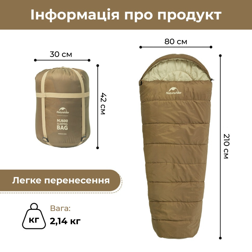 Спальник с капюшоном 
