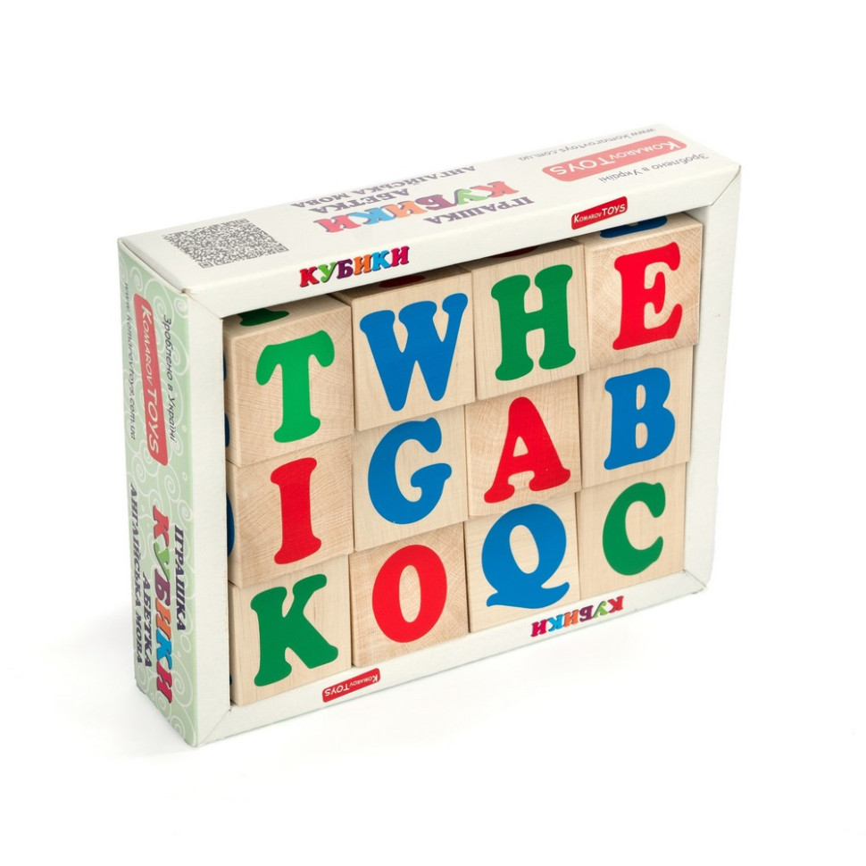 Дитячі дерев'яні кубики