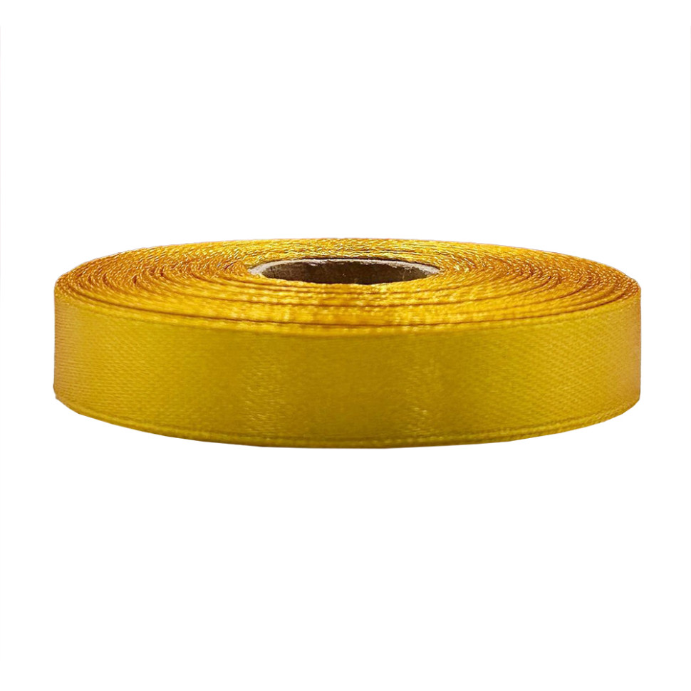 Атласна стрічка для рукоділля Bambi АБ-607, 1,2см x 23 м, Золотий