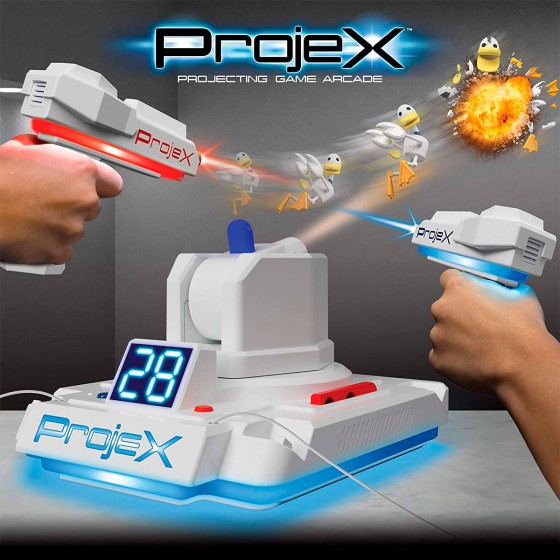 Ігровий набір для лазерних боїв - ПРОЕКТОР LASER X (2  Бластера, 3 слайда-мети)