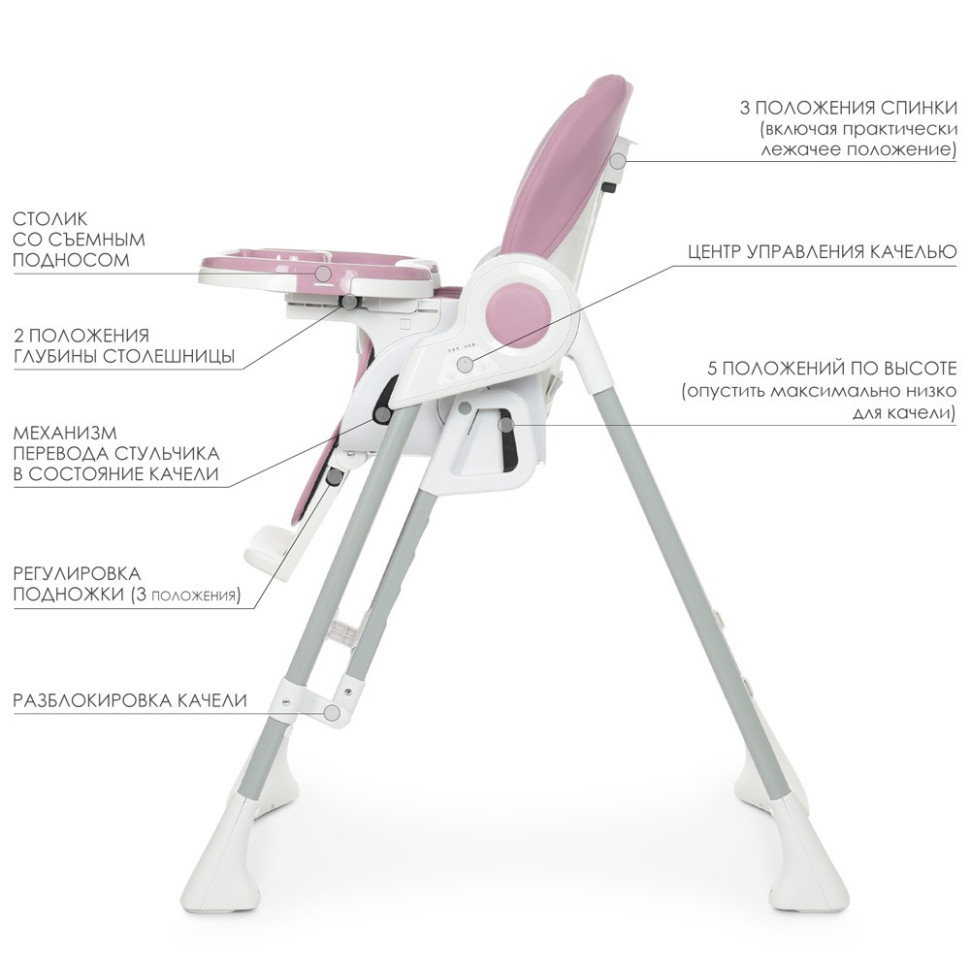 Стільчик для годування El Camino ME 1087 Lilac