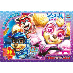 Детский пазл "Paw Patrol" G-Toys PW08910 плакат 70 элементов