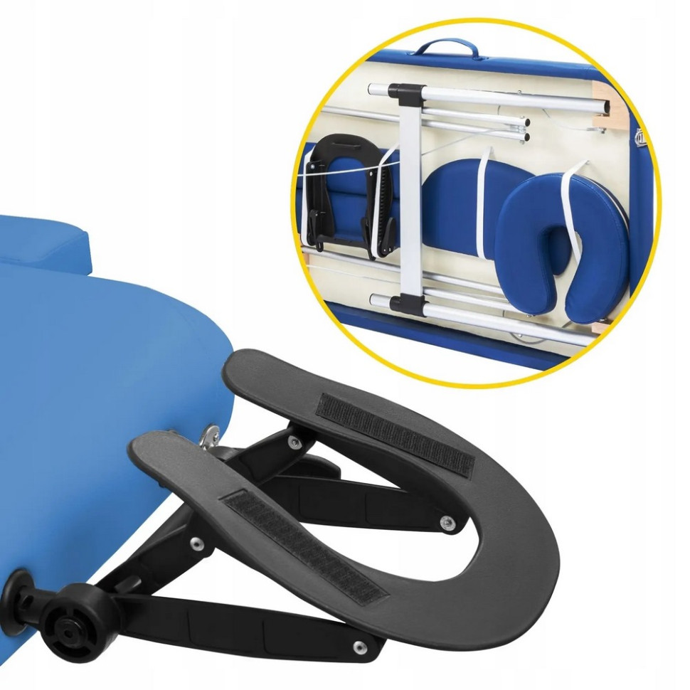 Массажный стол складной Massage Table Alu W60 4FIZJO TABLEW60BLUE, Blue