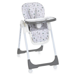 Стульчик Bambi M 5673-11, 5-ти точечный, экокожа, серый