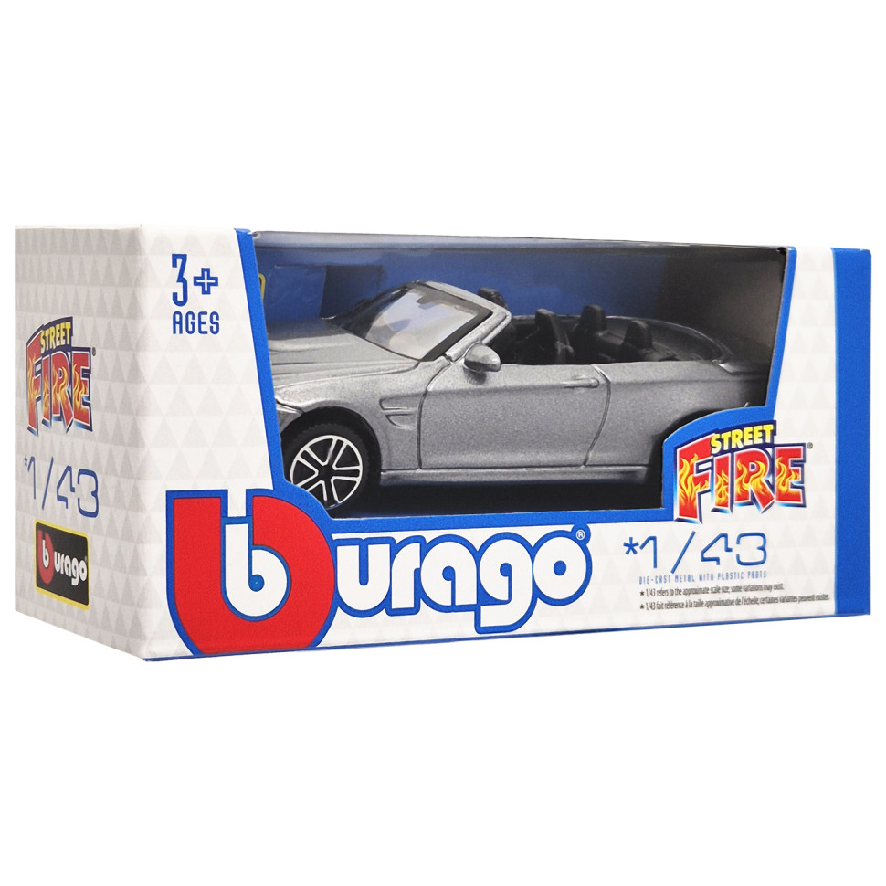 Колекційна автомодель BMW M4 Bburago 18-30010B-5 масштаб 1:43