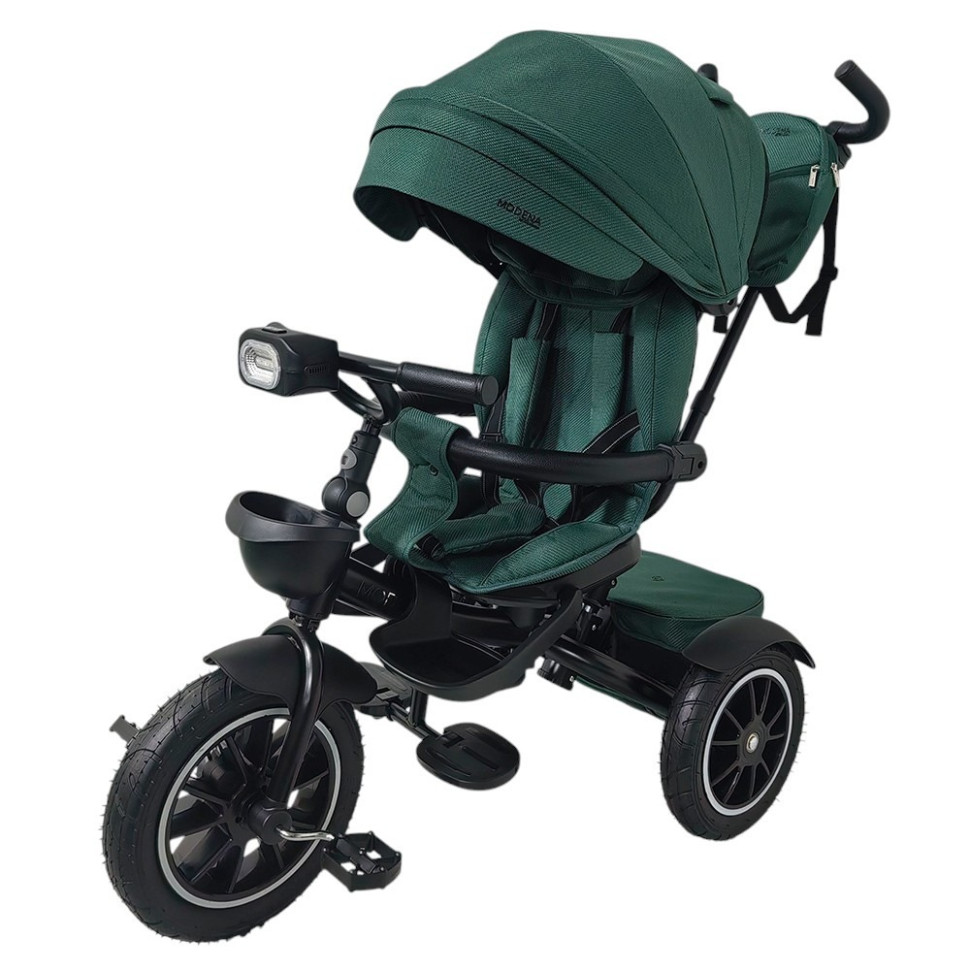 Дитячий триколісний велосипед MODENA El Camino ME 1193 Green, з батьківською ручкою