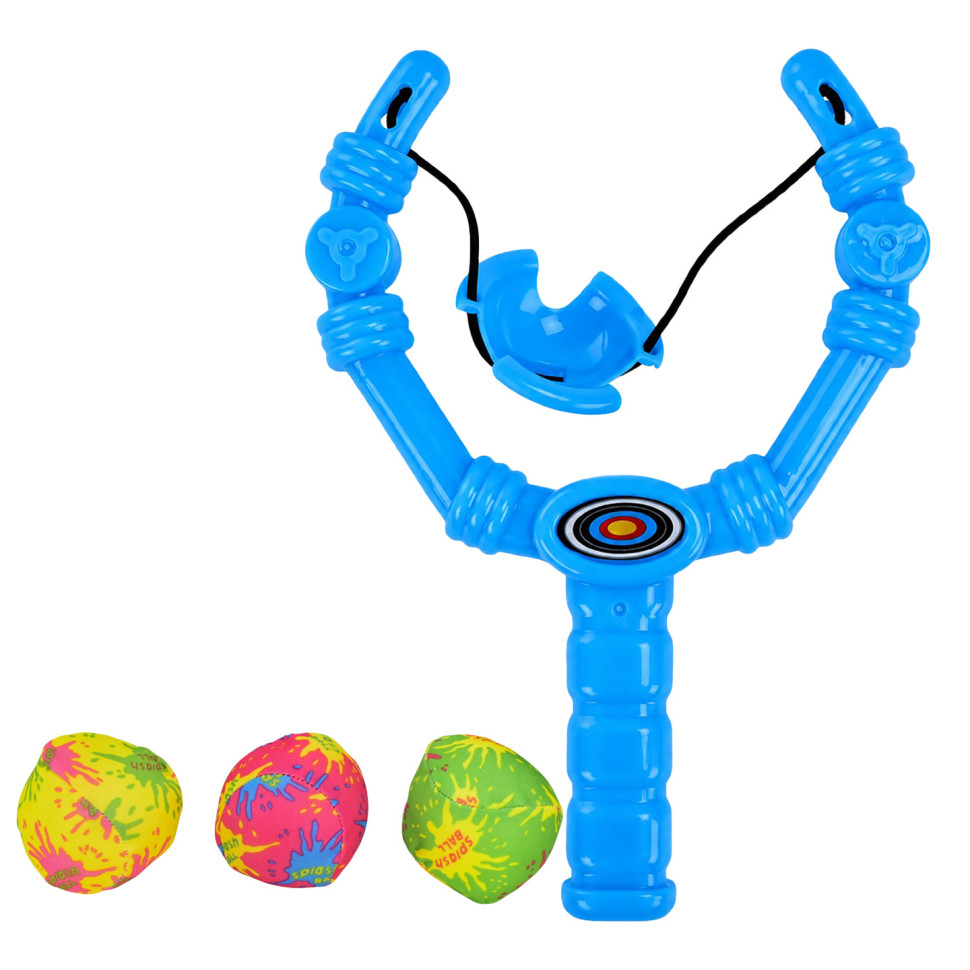 Дитяча Рогатка Bambi XG88-23(Blue) 3 м'які кульки, в сітці