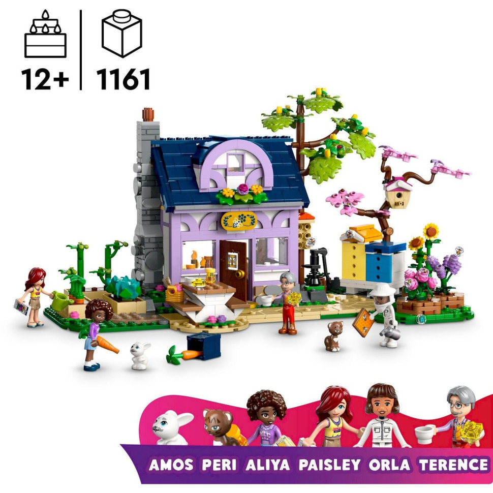 Конструктор LEGO Friends Будиночок і квітник бджолярів 42669, 1161 деталь