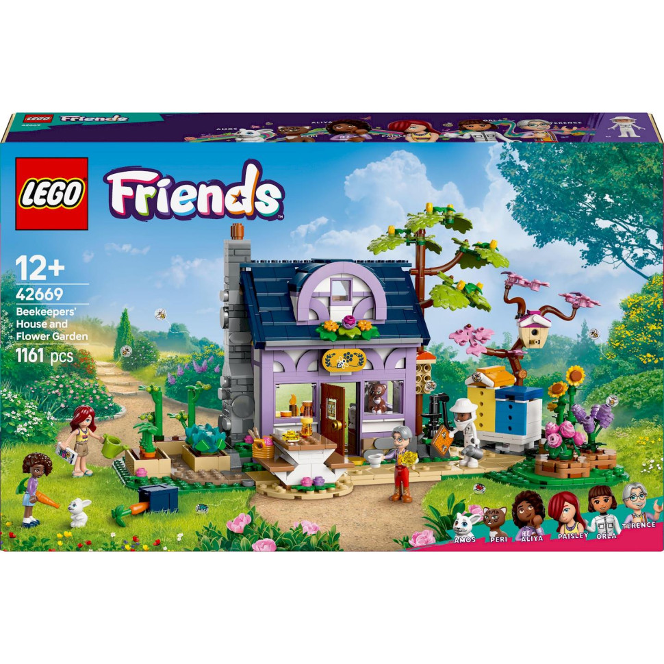 Конструктор LEGO Friends Будиночок і квітник бджолярів 42669, 1161 деталь