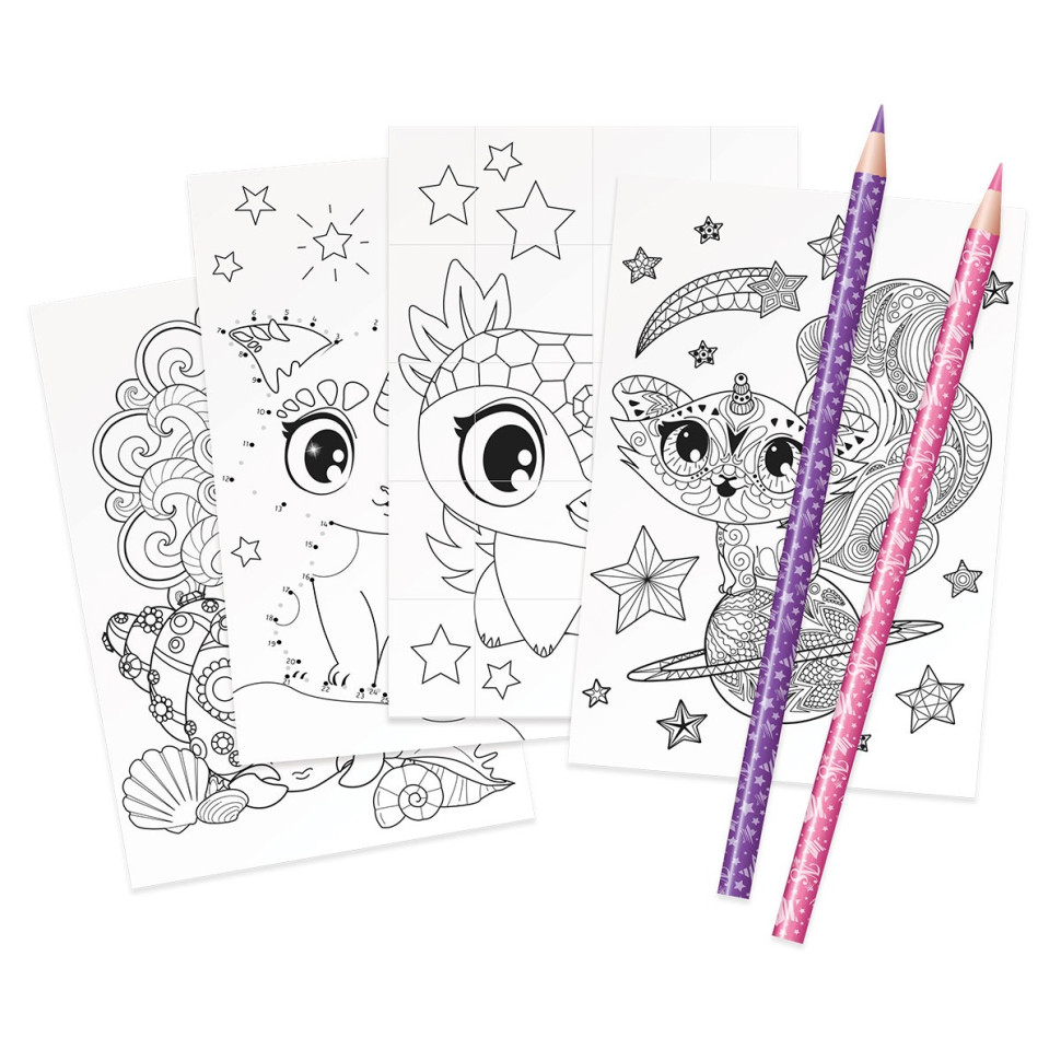 Детский тройной пенал с наполнением