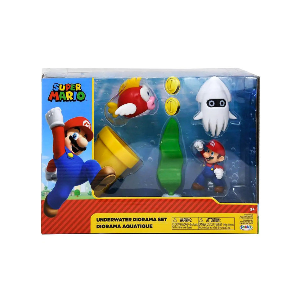 Ігровий набір з фігурками ПІДВІДНИЙ СВІТ SUPER MARIO 40016i з аксесуарами