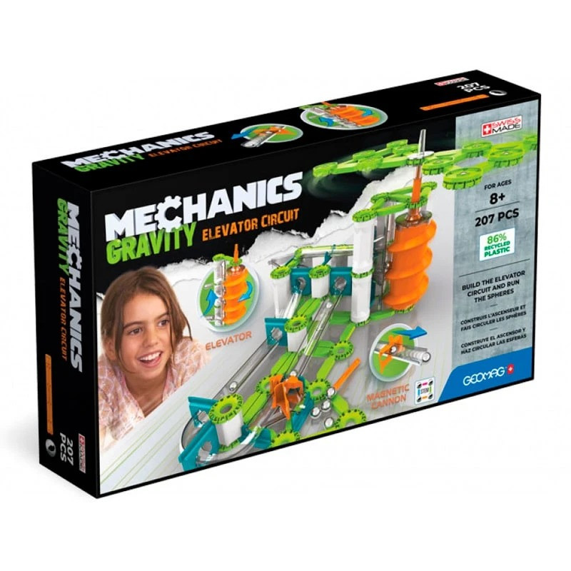 Строительный магнитный конструктор Geomag Gravity 207 RE Elevator Circuit 765GM 207 деталей