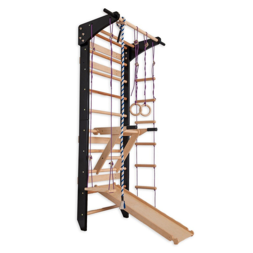 Спортивный уголок-игровой комплекс 7 в 1 SportBaby «Lux  14-220» с горкой, до 120 кг