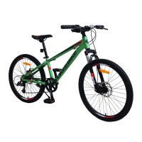 Велосипед подростковый "Nitro" LIKE2BIKE A212408 колёса 24", зелёный матовый, рама алюминий 12,5"