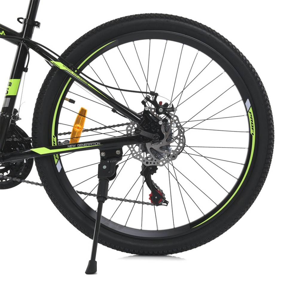 Велосипед PROF1 MTB2602-2, 26 дюймів, алюмінієва рама 13 Shimano 21SP чорно-червоний