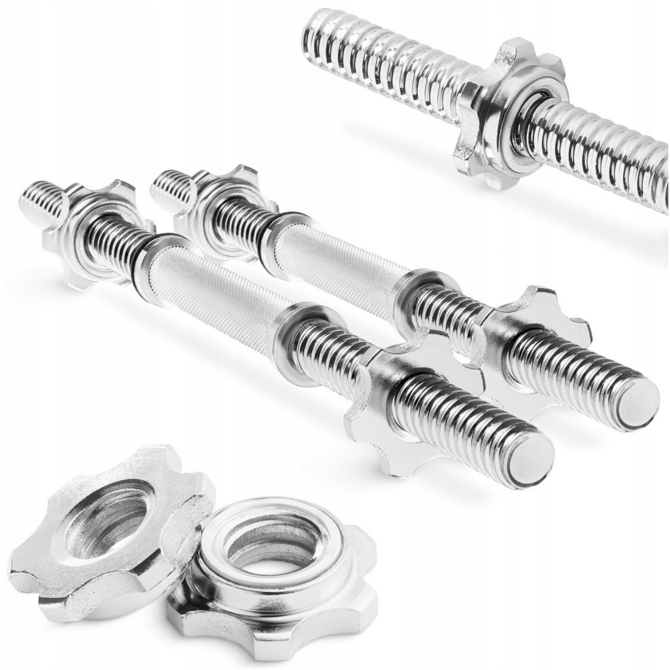 Гриф гантельний 4FIZJO P-5905973401159 35 см, 25 мм, 2 штуки