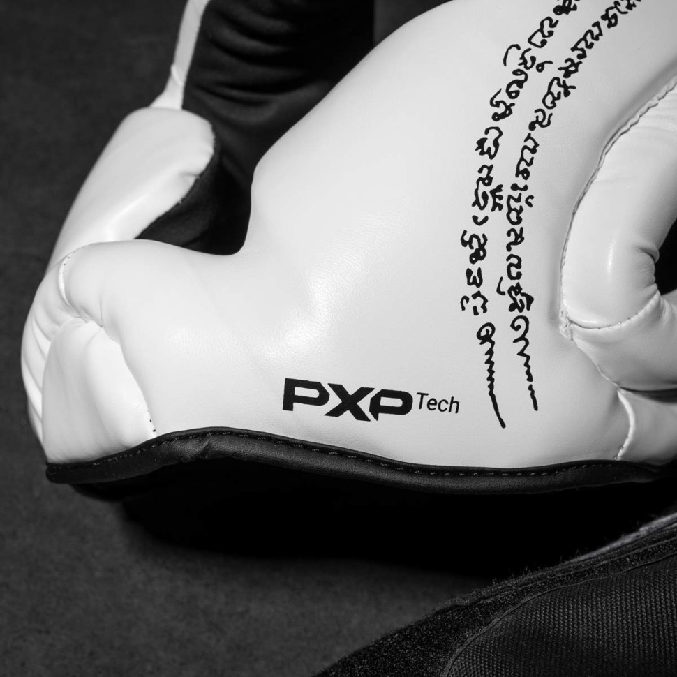 Боксерський шолом Muay Thai Full Face Phantom PHHG2680 White (капа в подарунок)