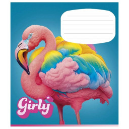 Зошит учнівський "Girly" Школяр 012-3330L-5 в лінію, 12 аркушів 