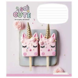 Зошит учнівський "Cute things" Школярик 024-3359L-4 в лінію, 24 аркушів 