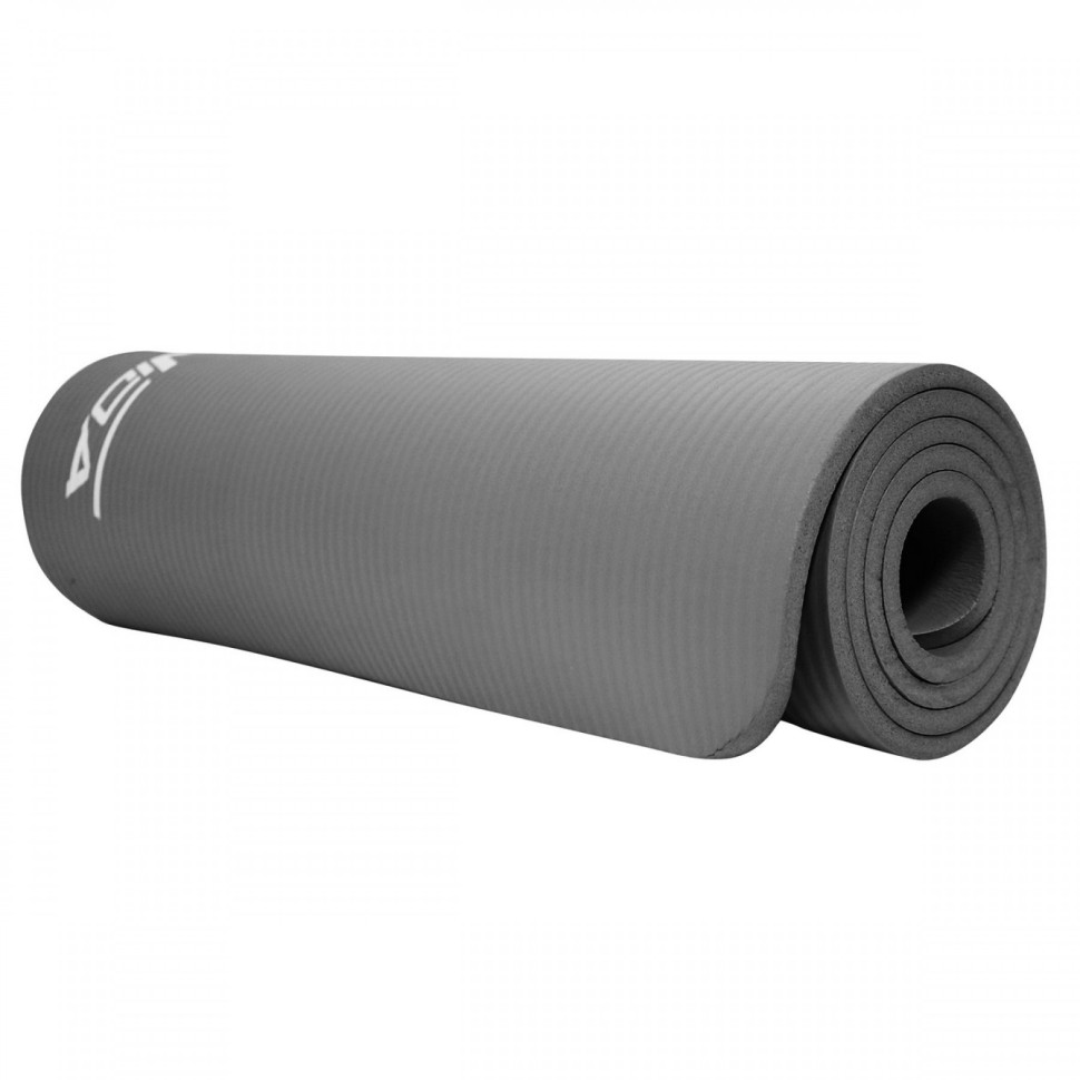 Килимок (мат) спортивний NBR SportVida SV-HK0247 для йоги та фітнесу Grey