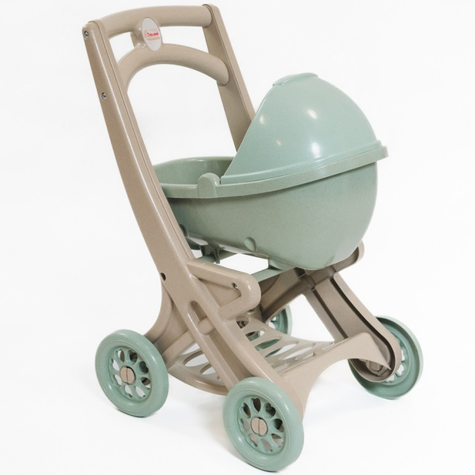 Коляска для кукол с люлькой Doloni 0121/01eco бирюзовый