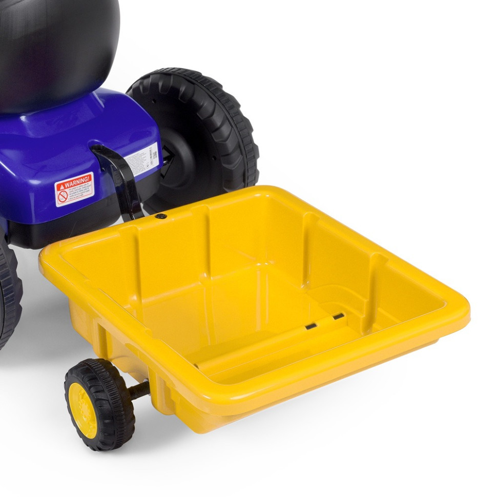 Дитячий трактор Bambi Kart M 4907-4 педальний, ручні гальма, синій