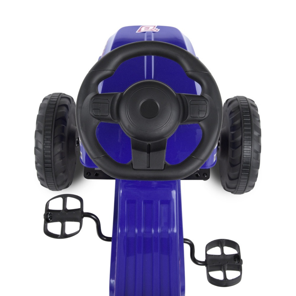 Дитячий трактор Bambi Kart M 4907-4 педальний, ручні гальма, синій