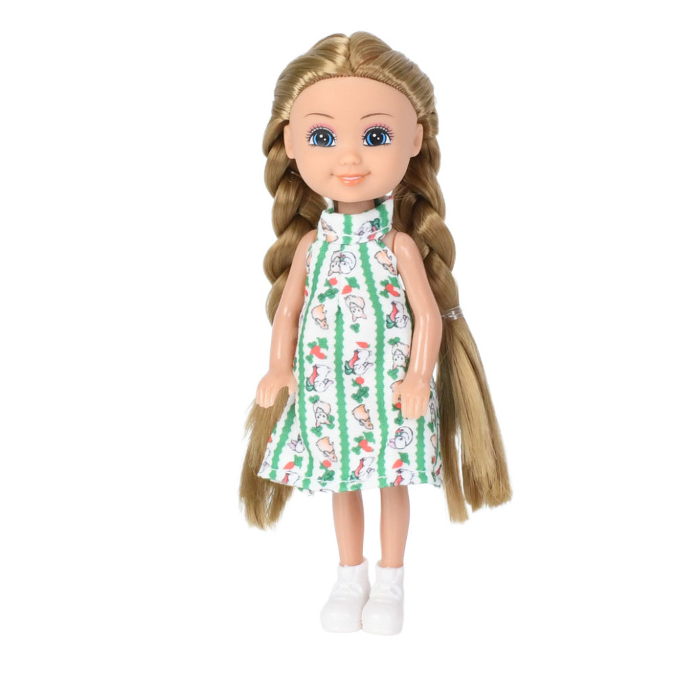 Дитячий ігровий набір з лялькою Bambi 618-18, 3 кролика, морква, аксесуари