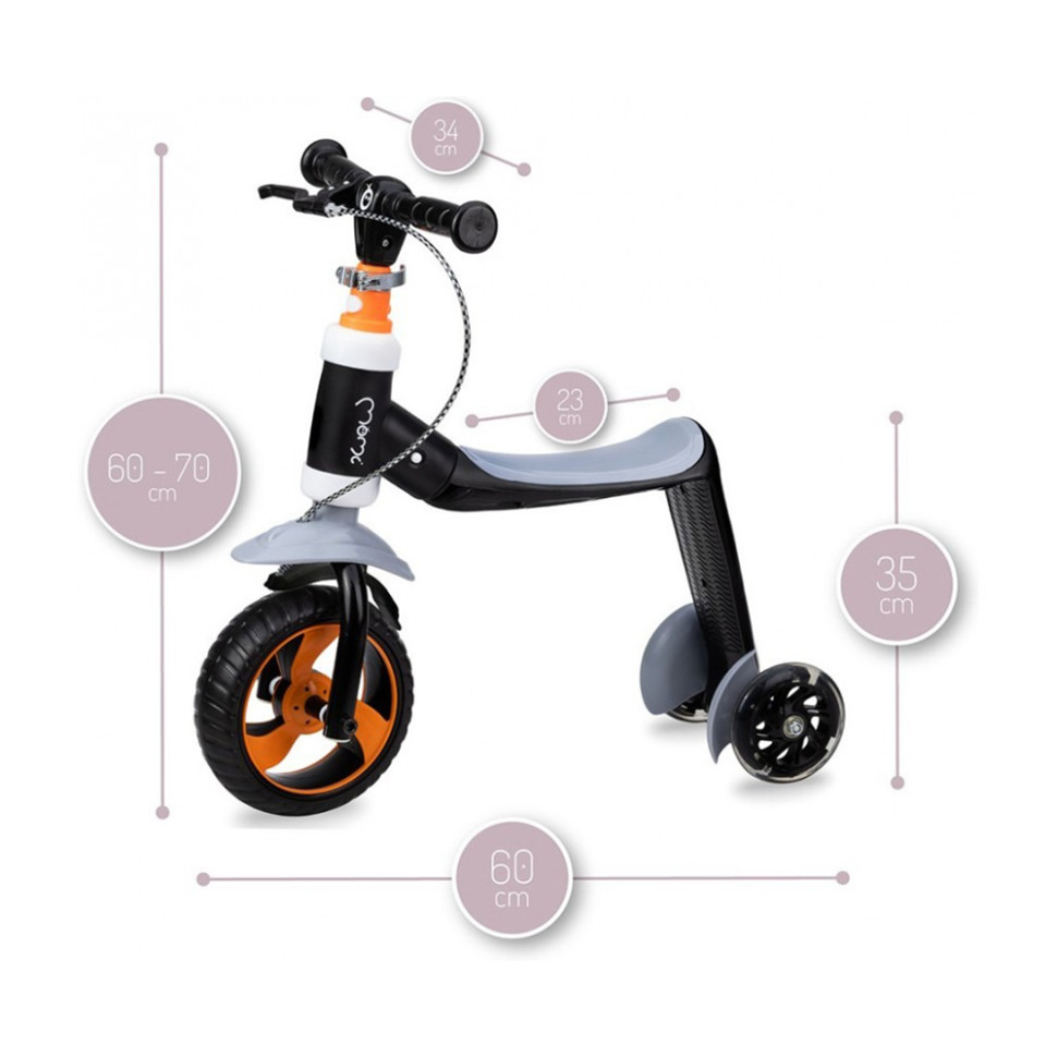 Самокат-беговел Elios 2в1 MoMi ROBI00033 orange