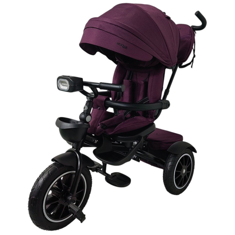 Дитячий триколісний велосипед MODENA El Camino ME 1193 Purple, з батьківською ручкою