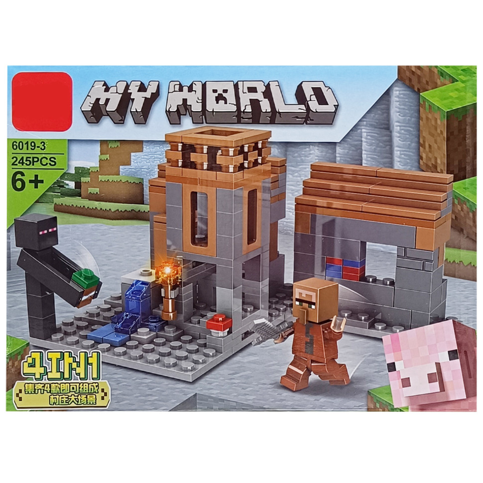 Детский конструктор Minecraft Bambi LD6019-3, 245 деталей