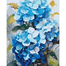Картина по номерам "Голубые гортензии" Art Craft 13076-AC 40x50 см