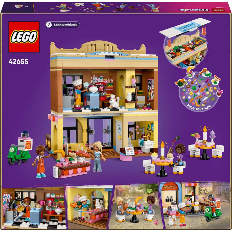 Конструктор LEGO Friends Ресторан і кулінарна школа 42655, 896 деталей