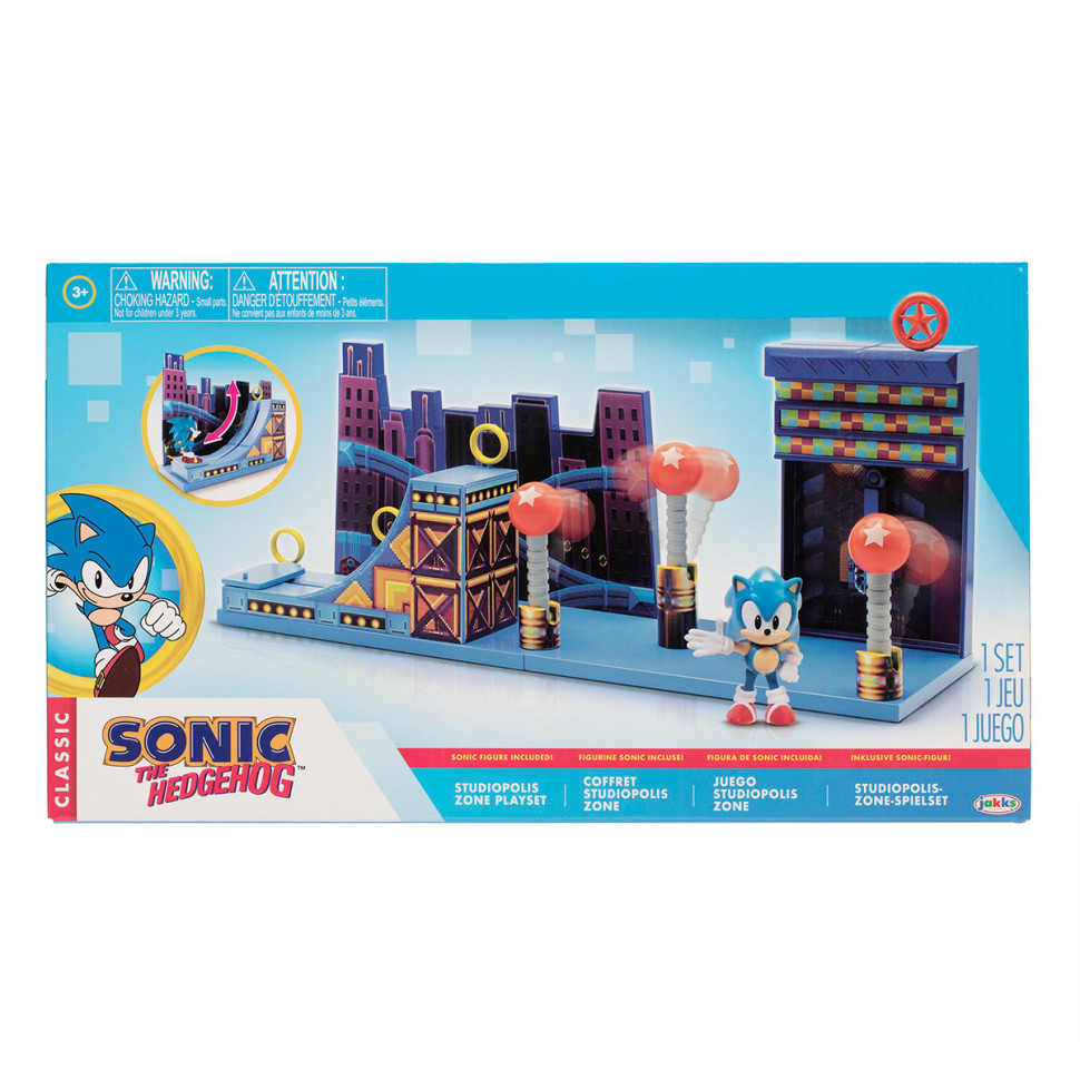 Ігровий набір СОНІК У СТУДІОПОЛІСІ SONIC THE HEDGEHOG 406924-RF1 з аксесуарами