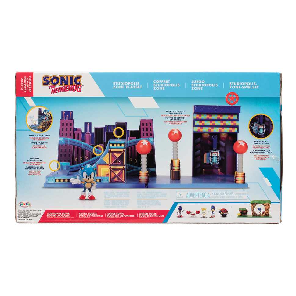 Ігровий набір СОНІК У СТУДІОПОЛІСІ SONIC THE HEDGEHOG 406924-RF1 з аксесуарами