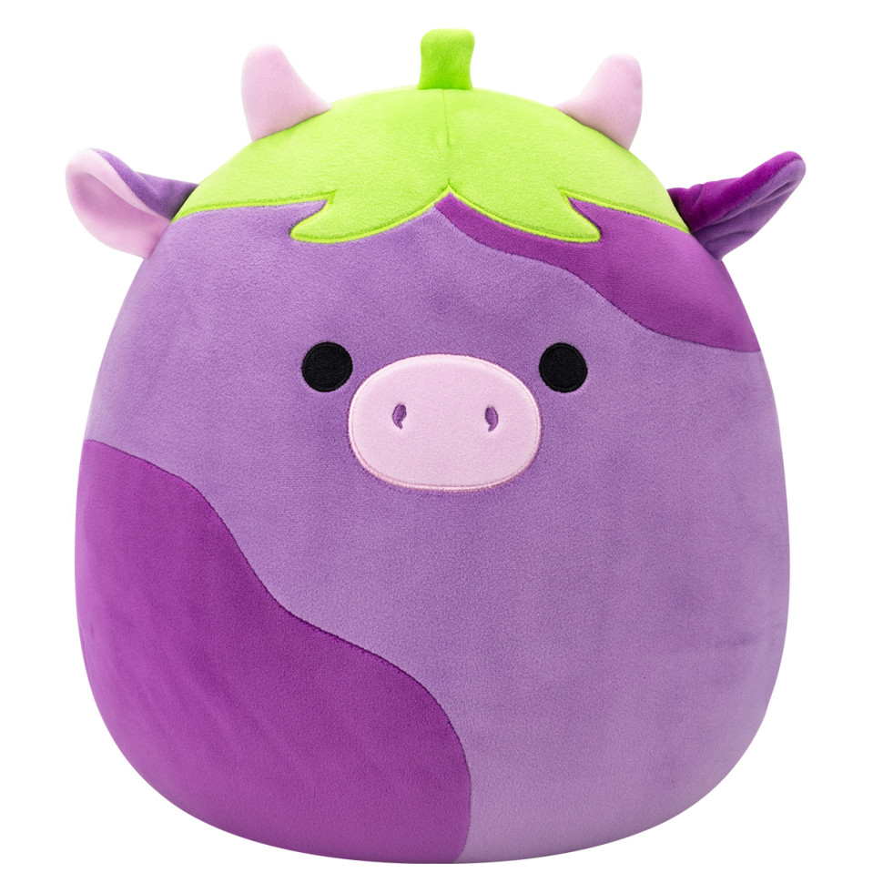 Мягкая игрушка Коровка-баклажан Фредерик Squishmallows SQCR07969, 30 см