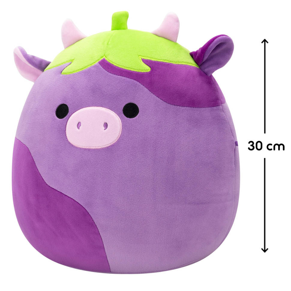 Мягкая игрушка Коровка-баклажан Фредерик Squishmallows SQCR07969, 30 см