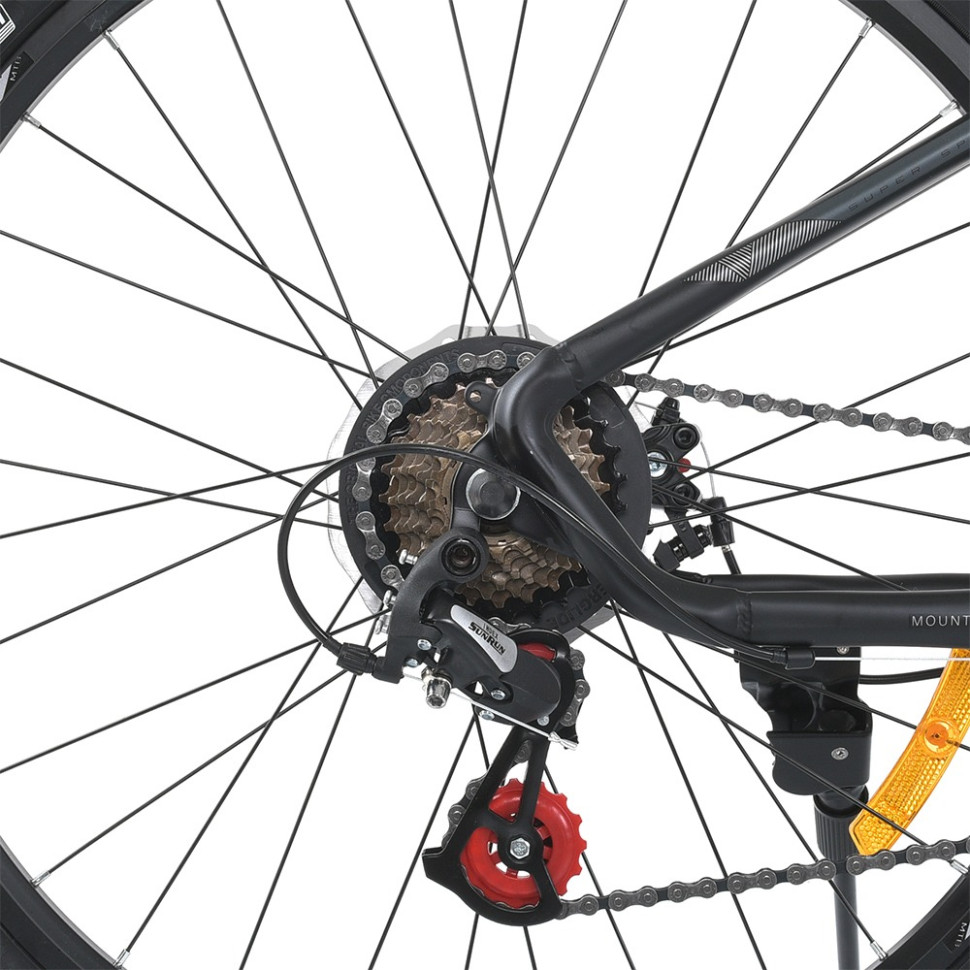 Велосипед SKD75 PROF1 MTB 2605-1, 26 дюймов, стальная рама 16 Sunrun 24SP черный