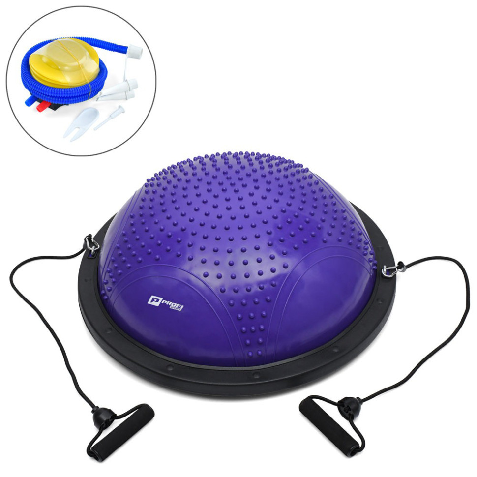 Балансировочная платформа с эспандером Prof1 MS 2609-7 диаметр 60 см