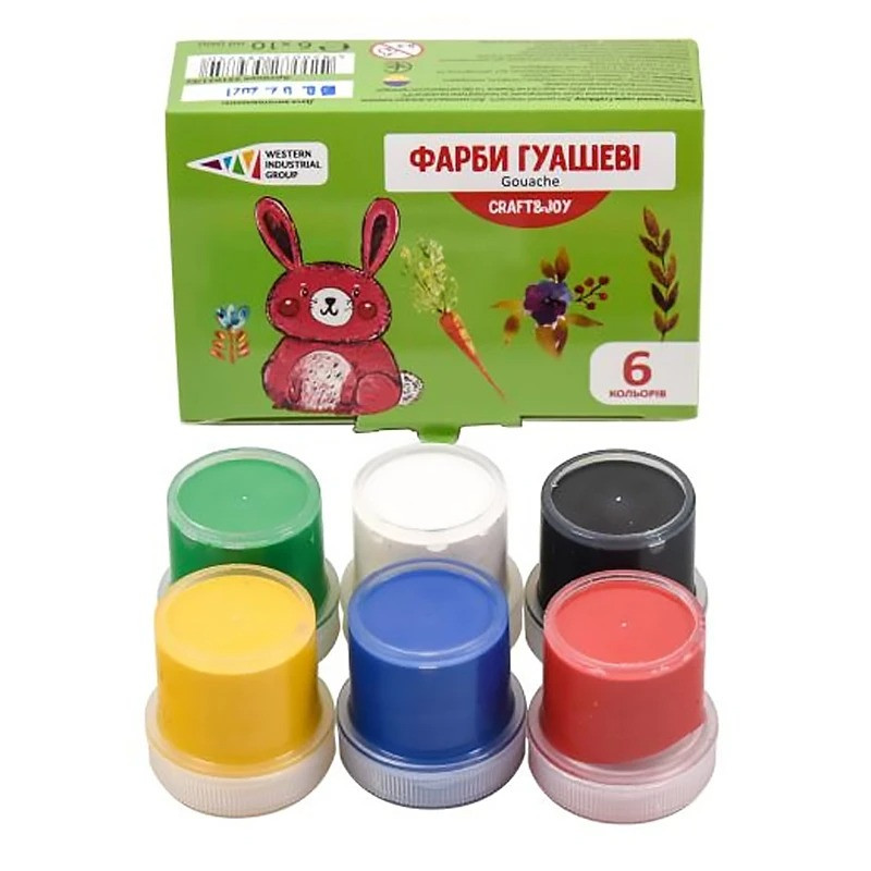 Дитячі гуашеві фарби 