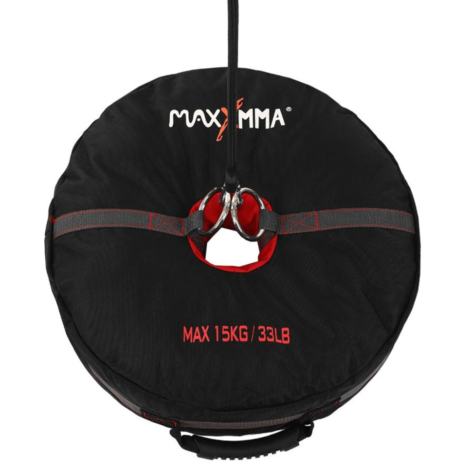 Груша боксерская пневматическая на растяжках с утяжелителем MaxxMMA 4163TT 22 см 