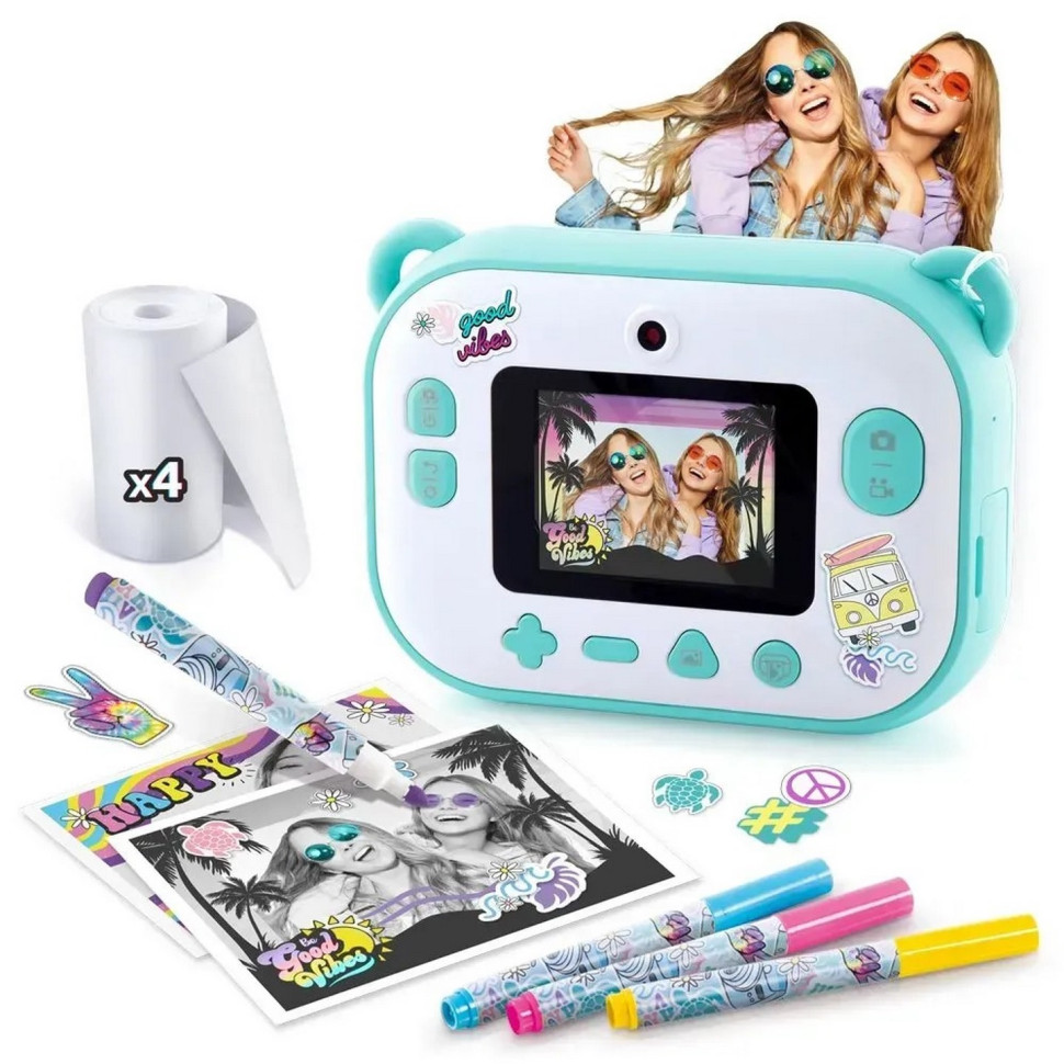 Детский игровой фотоаппарат с принтером 