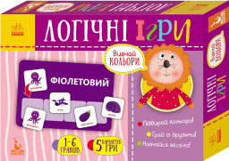 Логічні ігри. Вивчай кольори. 24 картки укр. 918001