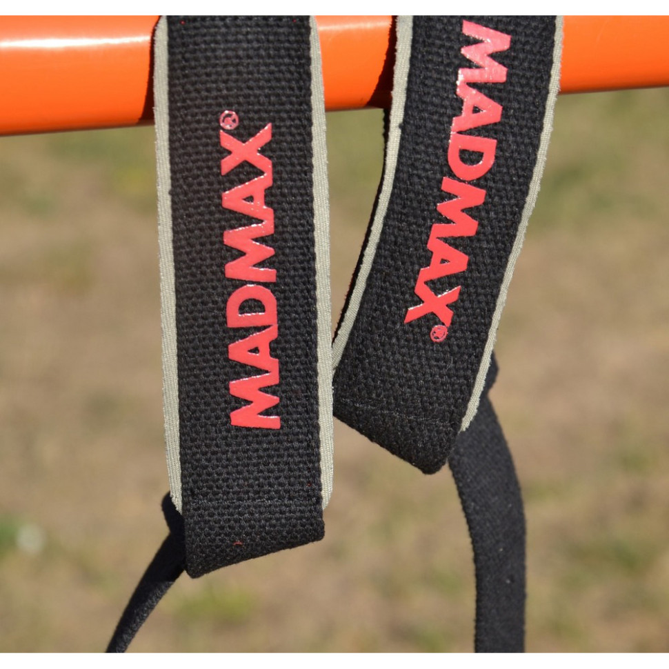 Лямки для тяги PWR Straps MadMax MFA-267-U, Black/Grey/Red