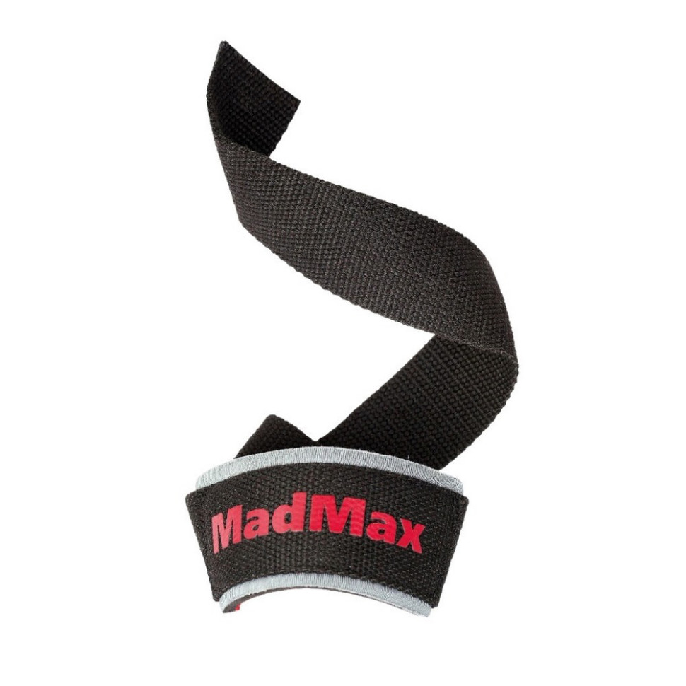 Лямки для тяги PWR Straps MadMax MFA-267-U, Black/Grey/Red