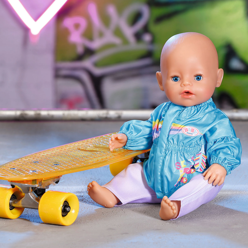 Набор одежды для куклы Кэжуал сестрички BABY born 828212-2 голубой