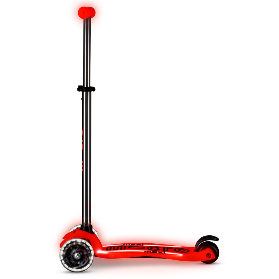 Детский трехколесный самокат Maxi Deluxe Glow LED Plus Micro MMD379 колеса с подсветкой