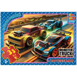 Пазл дитячий "Монстер траки" G-Toys MT181, 35 елементів